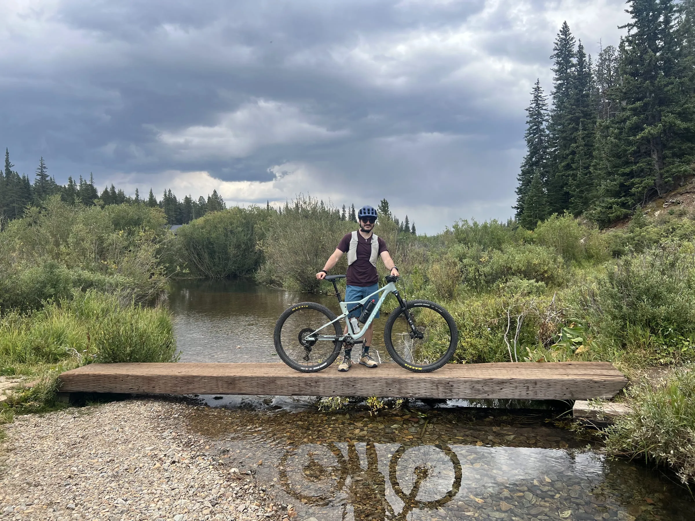 A creek crossing in the Colorado high country