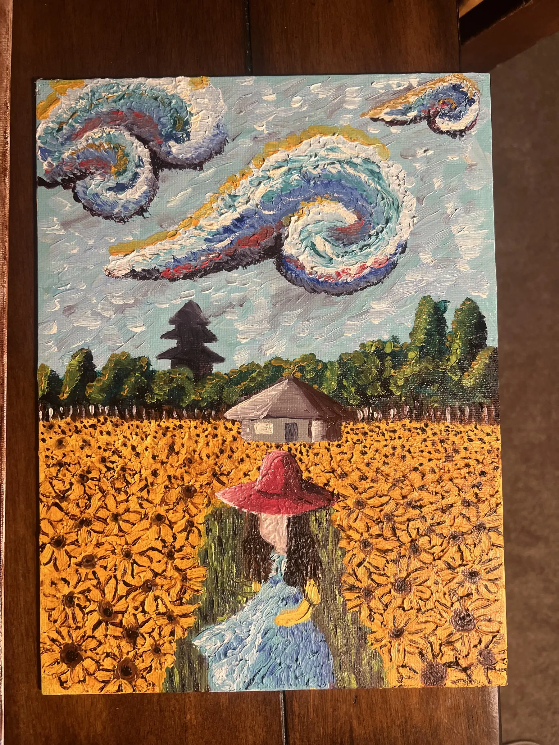 Van Gogh inspired painting — oil painting by Sebastián Vázquez-Carson