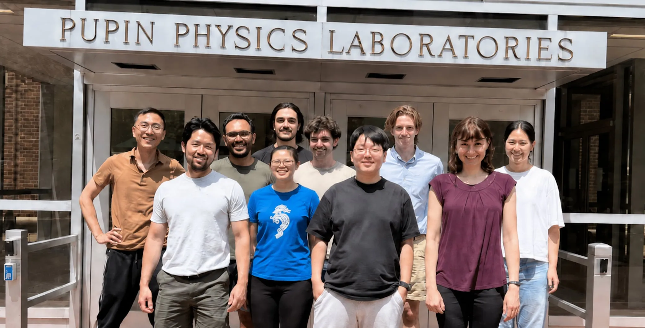 The Zelevinsky group outside Pupin, Columbia's physics building